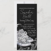 Invitation Fête d'anniversaire chaussure de diamant de téléph (Devant)