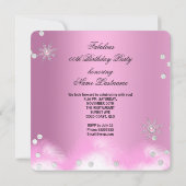 Invitation Fête d'anniversaire Chaussures à talons hauts Cham (Dos)