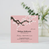 Invitation Fête d'anniversaire Cherry Blossom (Debout devant)