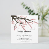 Invitation Fête d'anniversaire Cherry Blossom (Debout devant)