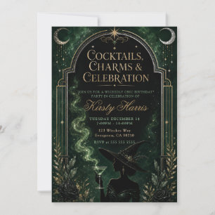 Invitation Fête d'anniversaire chic et méchant