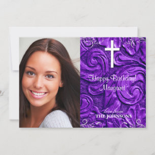 Invitation Fête d'anniversaire chrétienne Photo Je peux faire