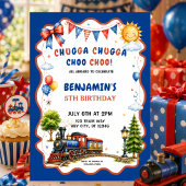Invitation Fête d'anniversaire Chugga Chugga Choo Choo Train