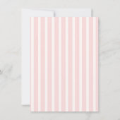 Invitation Fête d'anniversaire Cirque Pastel (Dos)