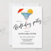 Invitation Fête d'anniversaire cocktail (Devant)