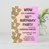 Invitation Fête d'anniversaire colorée (Debout devant)