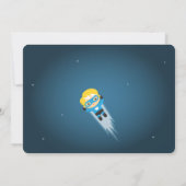 Invitation Fête d'anniversaire colorée mignonne de super (Dos)