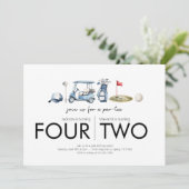 Invitation Fête d'anniversaire commune - Let's Par-tee - Golf (Debout devant)