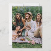 Invitation Fête d'anniversaire conjointe d'amis modernes (Dos)