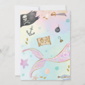 Invitation Fête d'anniversaire conjointe de la Sirène et du P (Dos)