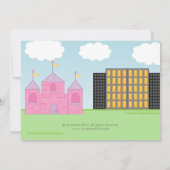 Invitation Fête d'anniversaire conjointe Super Hero et Prince (Dos)