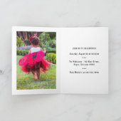 Invitation Fête d'anniversaire Conte de Fée Princesse Noire C (Intérieur)