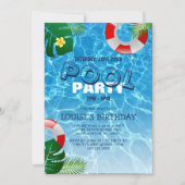 Invitation Fête d'anniversaire 'Cool Pool Party' (Devant)