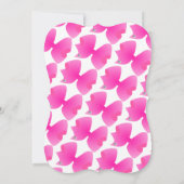 Invitation Fête d'Anniversaire Cute Big Pink Bow Bow Tastic (Dos)