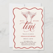 Invitation Fête d'anniversaire d'adulte Un peu plus âgée Red (Devant)