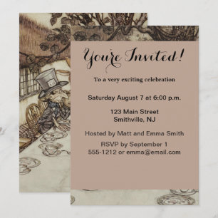 Invitation Fête d'anniversaire d'Alice Anniversaire contraire