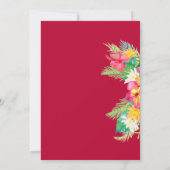 Invitation Fête d'anniversaire d'Aloha Hawaiian Luau (Dos)