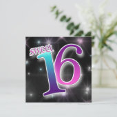 Invitation Fête d'anniversaire d'amusement et de bonbon (Debout devant)