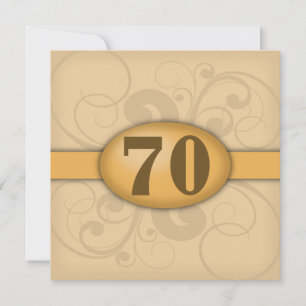 Invitation Fête d'anniversaire / d'anniversaire de mariage 70
