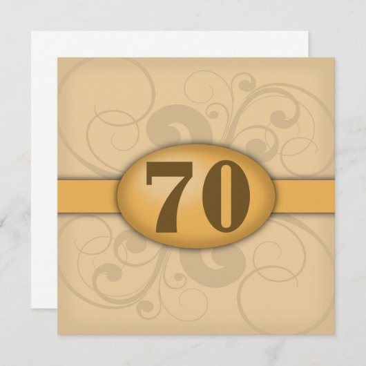 Invitation Fête d'anniversaire / d'anniversaire de mariage po (Devant / Derrière)