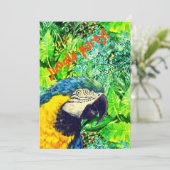 Invitation Fête d'anniversaire dans la jungle (Debout devant)