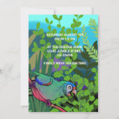 Invitation Fête d'anniversaire dans la jungle (Dos)