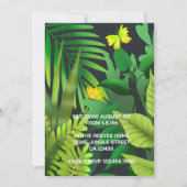 Invitation Fête d'anniversaire dans la jungle (Dos)