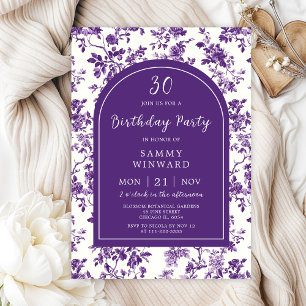 Invitation Fête d'anniversaire dans le style de la Chinoiseri