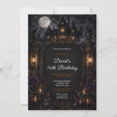 Invitation Fête d'anniversaire dans une maison hantée (Devant)