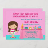 Invitation Fête d'anniversaire d'arts et de métiers de (Devant / Derrière)