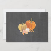 Invitation Fête d'anniversaire d'automne de citrouille TOUT (Dos)