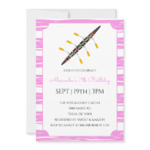 Fête d'anniversaire d'aviron à rayures roses