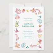 Invitation Fête d'anniversaire d'Axolotl (Devant)