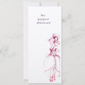 INVITATION FÊTE D'ANNIVERSAIRE DE 16 ANS D'UNE JEUNE FILLE FA (Dos)