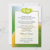 Invitation Fête d'anniversaire de 20 ans de mariage Sunshine (Dos)