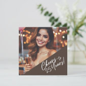 Invitation Fête d'anniversaire de 25 ans (Debout devant)