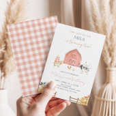 Invitation Fête d'anniversaire de 2 ans de fille dans une gra