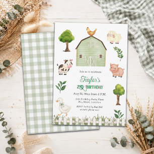 Invitation Fête d'anniversaire de 2 ans de la ferme aux anima