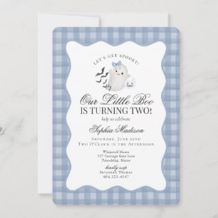 Invitation Fête d'anniversaire de 2 ans de Little Boo avec un