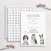 Invitation Fête d'anniversaire de 2 ans pour garçon avec chie