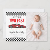 Invitation Fête d'anniversaire de 2 ans pour un garçon amateu (Devant)