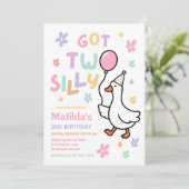 Invitation Fête d'anniversaire de 2 ans pour une fille Two Si (Debout devant)