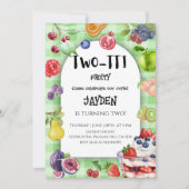 Invitation Fête d'anniversaire de 2 ans Two-TTI Frutti (Devant)