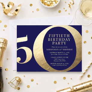 Invitation Fête d'anniversaire de 50 ans