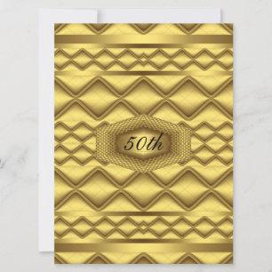 Invitation Fête d'anniversaire de 50 ans en or