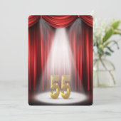 Invitation Fête d'anniversaire de 55 ans (Debout devant)