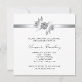 Invitation Fête d'anniversaire de 60 ans pour femme Arc-en-ci (Dos)