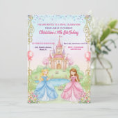 Invitation Fête d'anniversaire de 7 ans de la Princesse Châte (Debout devant)