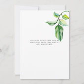 Invitation Fête d'anniversaire de 80 ans élégante et minimali (Dos)