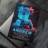Invitation Fête d'anniversaire de 9 ans de jeu vidéo
